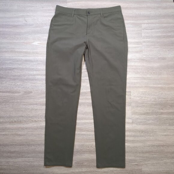 Vuori Men's 34 Meta Performance Dark Oregano Golf Pants Athletic Slim Fit V430 - Picture 1 of 14